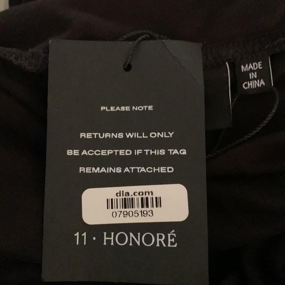 11 Honore Collection NWT size 1X Black Stretchy Knit Halter Maxi Dress - Picture 8 of 15
